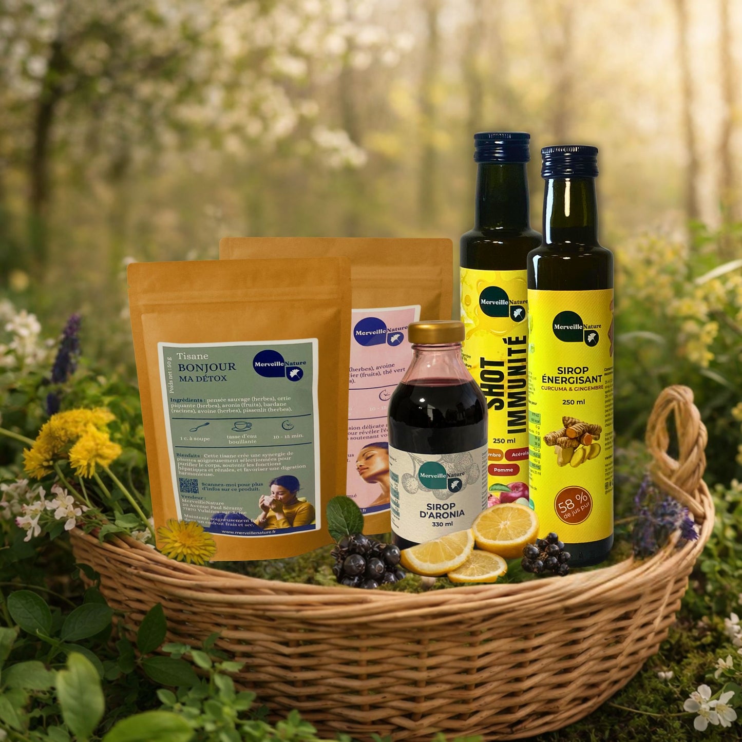 Kit Détox 15 Jours : Drainage du Foie & Vitalité | Tisanes, Sirops & Shot