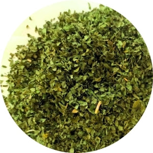 feuilles de persil, épice et plante médicinale en vrac