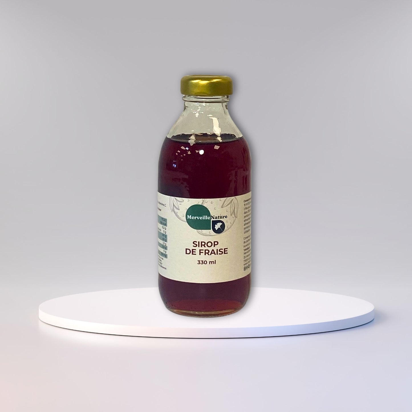 sirop de fraise, sans conservateur