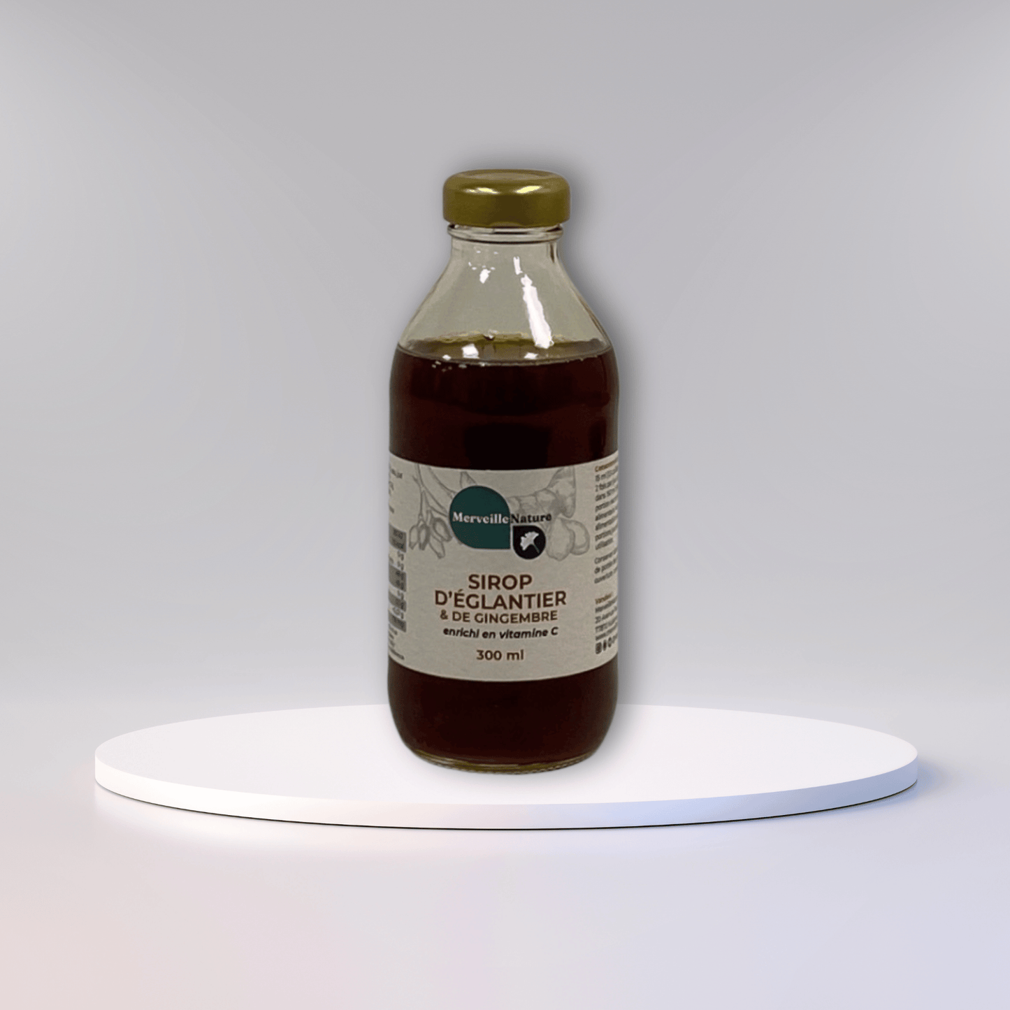 sirop naturel immunité – églantier, gingembre, vitamine C
