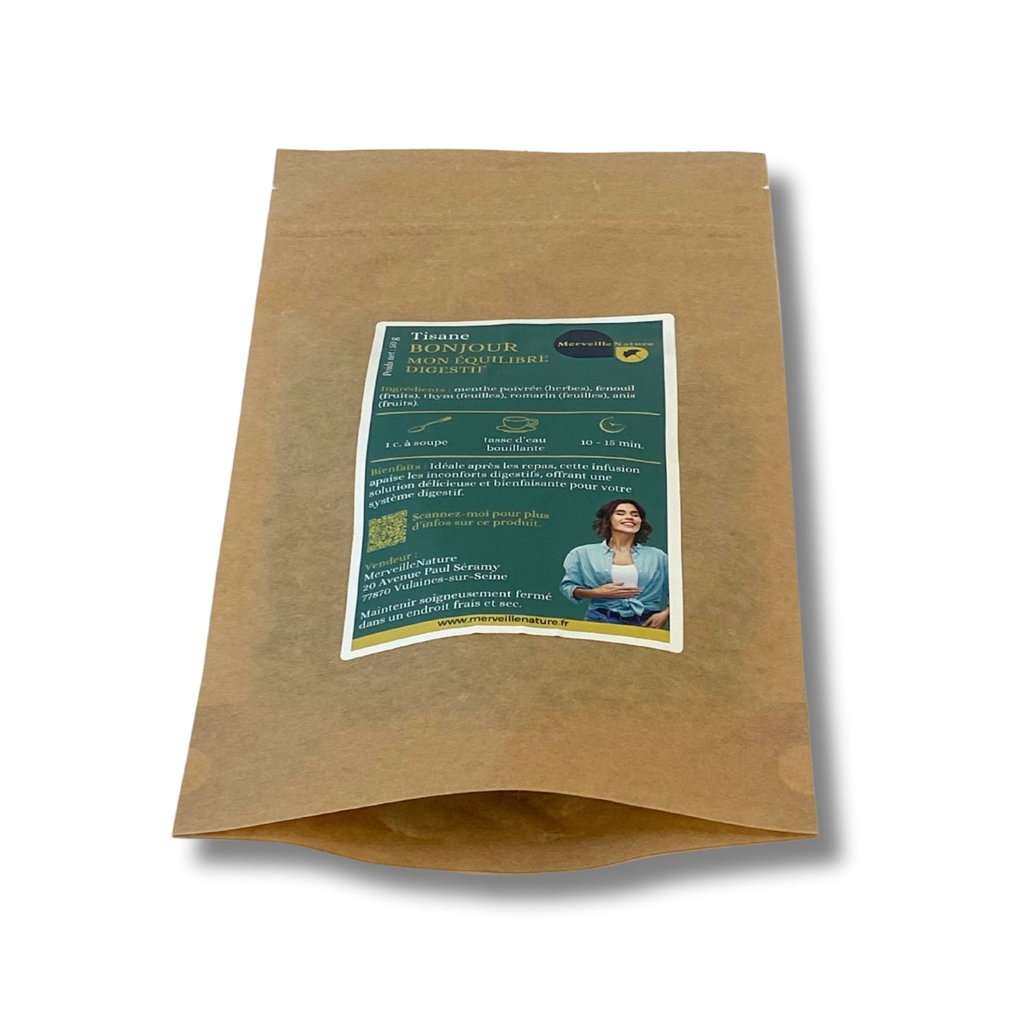 sachet de tisane pour la digestion