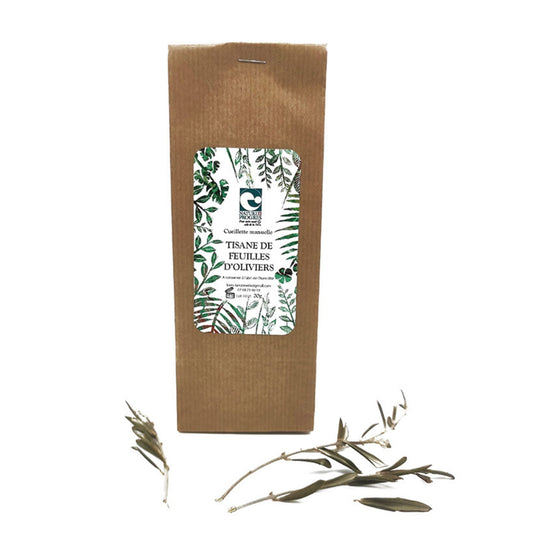 Feuilles d'olivier bio séchées en vrac — tisane antioxydante 
origine sud de la France, certifiée Agriculture Biologique 
et Nature & Progrès | MerveilleNature