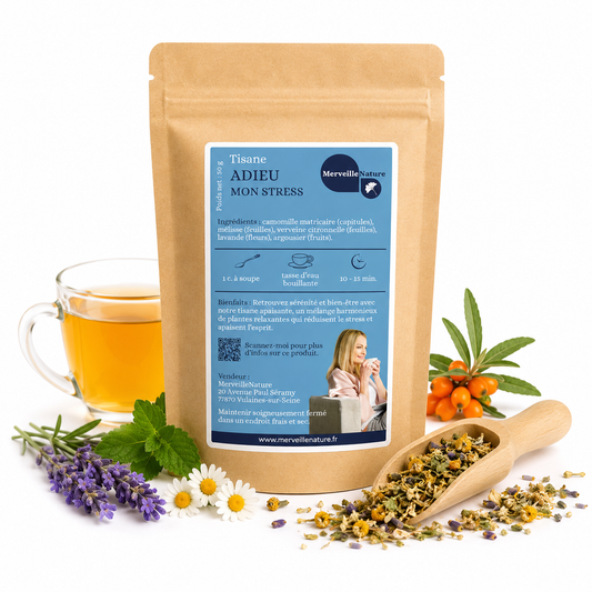 Tisane ADIEU MON STRESS – infusion relaxante anti-stress